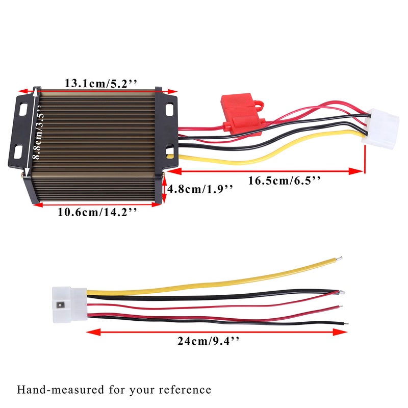 Pro Chaser DC-DC Golf Carts RVs 48V 36V Volt Voltage to 12V Step Down Voltage Reducer Regulator for Headlights Taillights Solar Panels Radios (20A 240W) - Image 3
